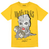 Jordan 4 Retro “Vivid Sulfur” DopeSkill Yellow T-shirt Money Talks Graphic Streetwear 