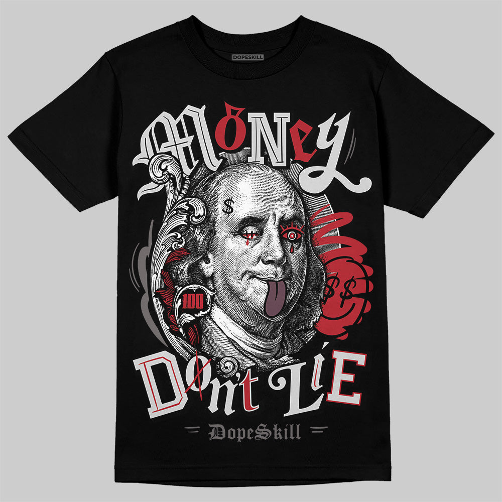 New Balance 1906R Silver Classic Crimson DopeSkill T-Shirt Money Don't Lie Graphic Streetwear - Black