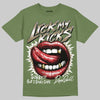 Samba OG Focus Olive DopeSkill T-Shirt Lick My Kicks Graphic