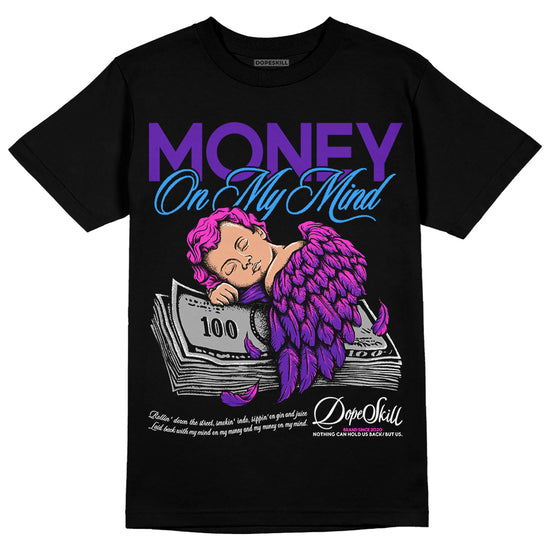 Dunk Low Championship Court Purple DopeSkill T-Shirt MOMM Graphic Streetwear - Black