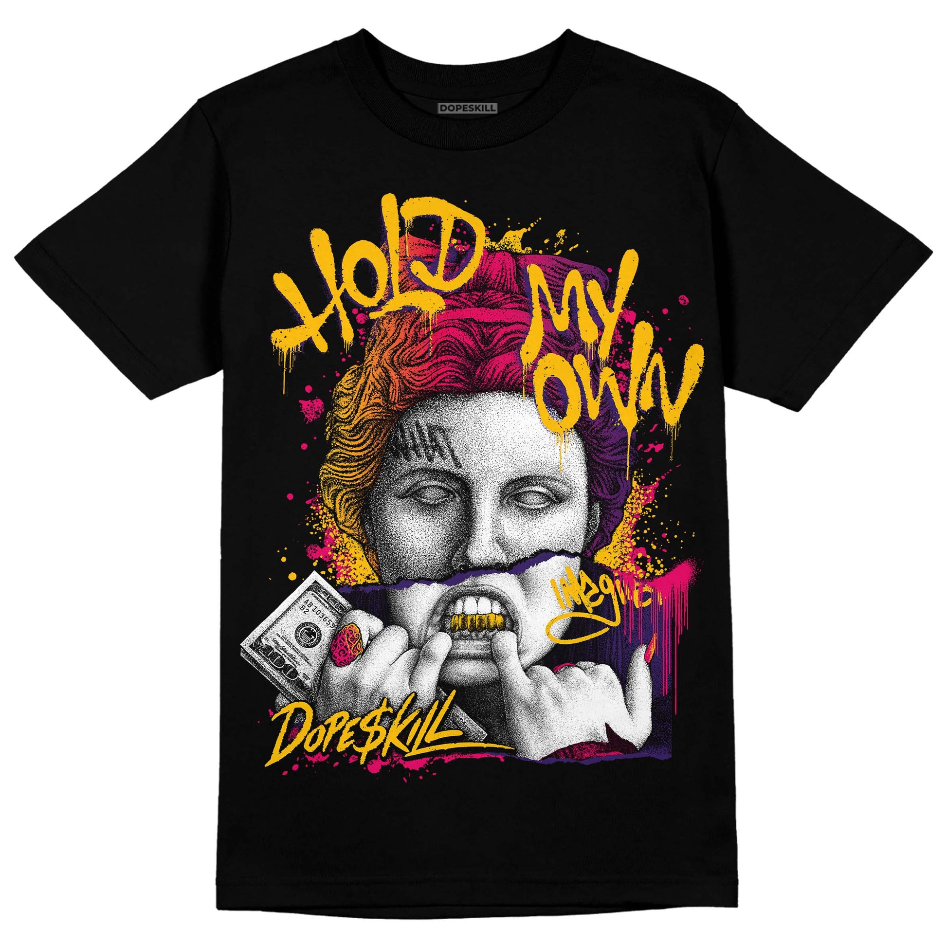 Jordan 3 Retro SP J Balvin Medellín Sunset DopeSkill T-Shirt Hold My Own Graphic Streetwear - Black