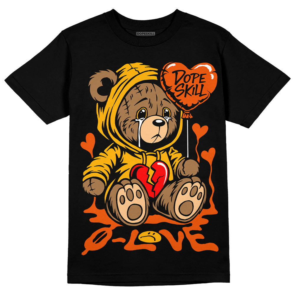 Dunk Low Championship Goldenrod (2021) DopeSkill T-Shirt Broken Bear Graphic Streetwear - Black