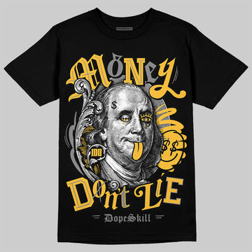 New Balance 9060 Varsity Gold (GS) DopeSkill T-Shirt Money Don't Lie Graphic Streetwear - Black