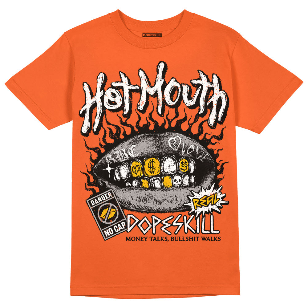 Jordan 3 Georgia Peach DopeSkill Orange T-Shirt Hot Mouth Graphic Streetwear