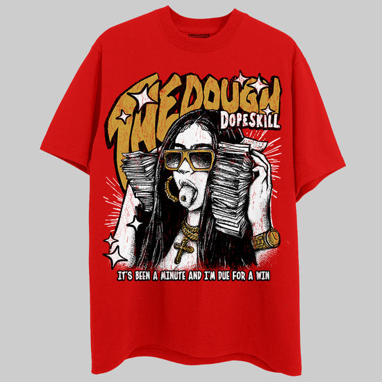 Red Sneakers DopeSkill T-Shirt The Dough Graphic Streetwear - Red