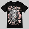 Lanvin Leather Curb Glitter Pale Pink DopeSkill T-Shirt Money Don't Lie Graphic Streetwear  - Black