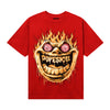 Red Sneakers DopeSkill T-Shirt Hellfire Graphic Streetwear - Red