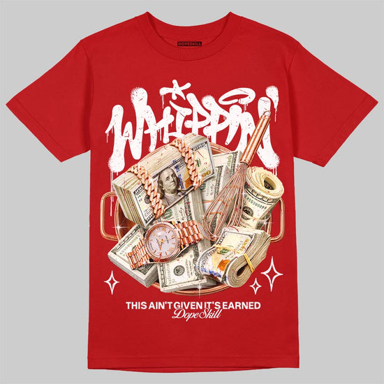 Jordan 11 Retro Cherry DopeSkill T-Shirt Whippin Graphic Streetwear - Red