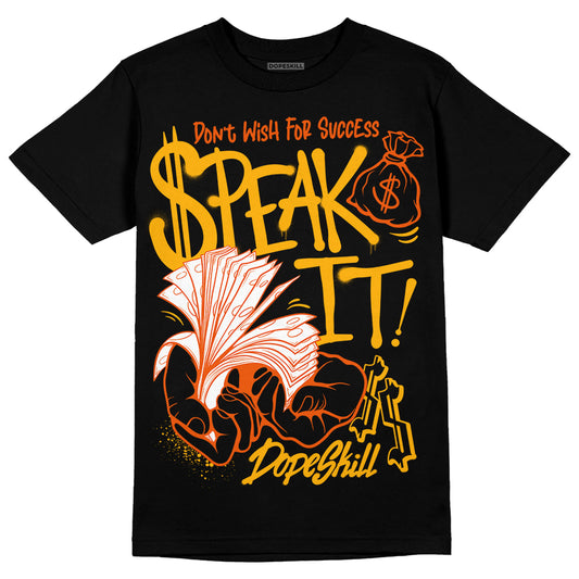 Dunk Low Championship Goldenrod (2021) DopeSkill T-Shirt Speak It Graphic Streetwear - Black