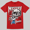 Jordan 5 Retro Fire Red Black Tongue (2025) DopeSkill T-Shirt Mystery Ghostly Grasp Graphic Streetwear - Red 