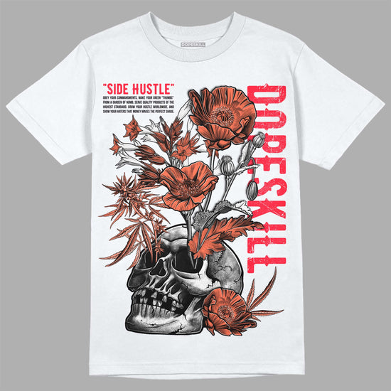 DJ Khaled x Jordan 5 Retro ‘Crimson Bliss’ DopeSkill T-Shirt Side Hustle Graphic Streetwear - White