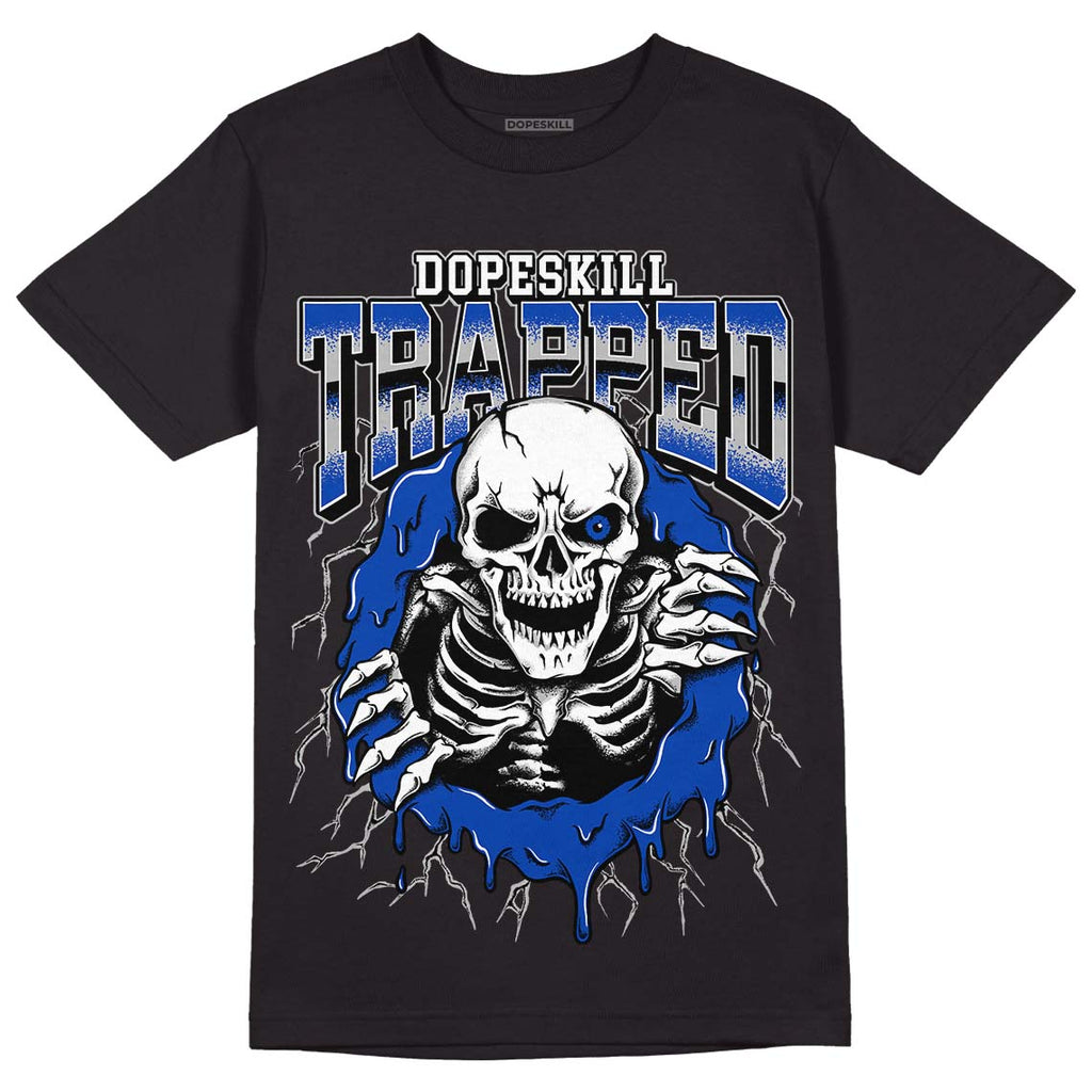 Jordan 5 Racer Blue DopeSkill T-Shirt Trapped Halloween Graphic Streetwear - Black