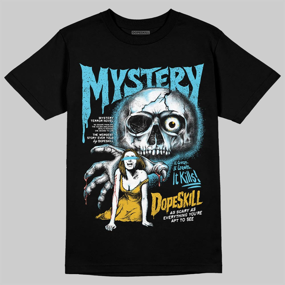 Jordan 11 Retro Gamma Blue (2025) DopeSkill T-Shirt Mystery Ghostly Grasp Graphic Streetwear - Black