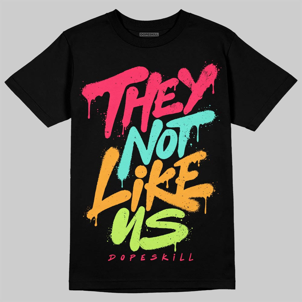 Red Sneakers DopeSkill T-Shirt They Not Like Us Graphic Streetwear - Black