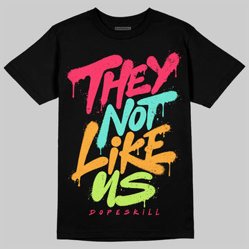 Red Sneakers DopeSkill T-Shirt They Not Like Us Graphic Streetwear - Black