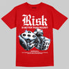 Red Sneakers DopeSkill T-Shirt Risk Is Better Than Regret Graphic Streetwear - Red