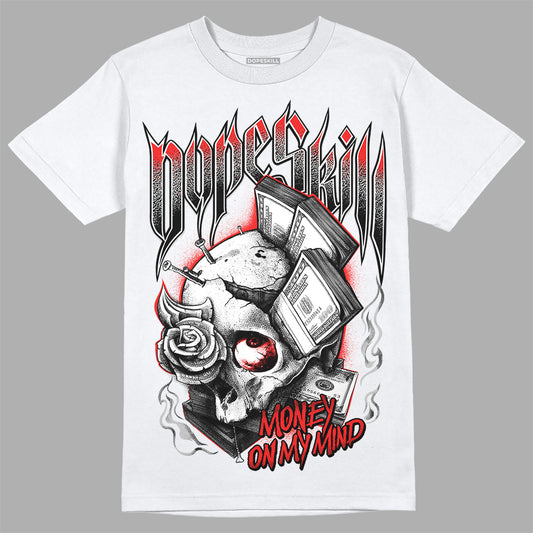 Jordan Spizike Low Bred DopeSkill T-Shirt Money On My Mind Graphic Streetwear - White 