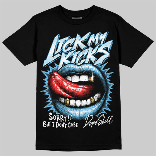 Jordan 11 Retro Legend Blue DopeSkill T-Shirt Lick My Kicks Graphic Streetwear - Black