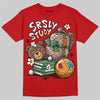 Red Sneakers DopeSkill T-Shirt SRSLY Study Graphic Streetwear - Red