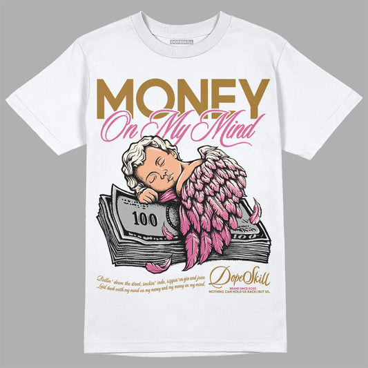 Dunk Low Just Do It “Bronzine/Playful Pink” DopeSkill T-Shirt MOMM Graphic Streetwear - White 