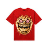 Red Sneakers DopeSkill T-Shirt Hellfire Graphic Streetwear - Red