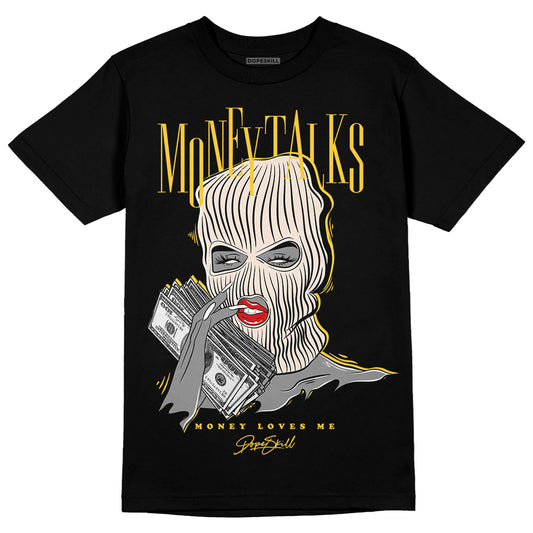 Jordan 4 "Sail" DopeSkill T-Shirt Money Talks Graphic Streetwear - Black
