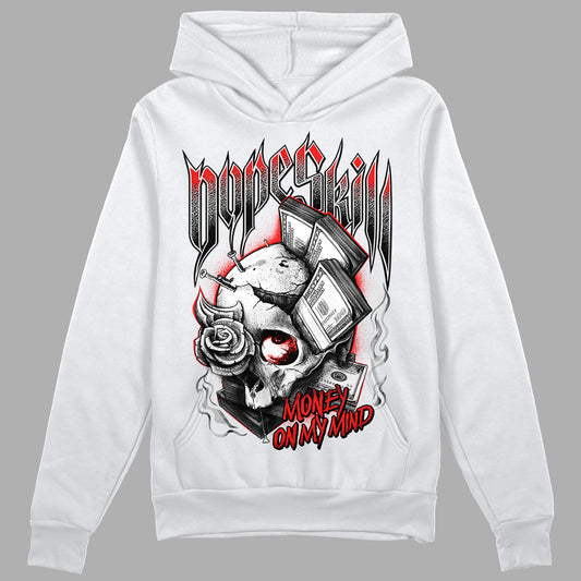 Jordan Spizike Low Bred DopeSkill Hoodie Sweatshirt Money On My Mind Graphic Streetwear - White 