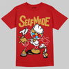 Red Sneakers DopeSkill T-Shirt Self Made Graphic Streetwear - Red