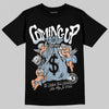 Jordan 40 “Blue Suede” DopeSkill T-Shirt Money Bag Coming Up Graphic Streetwear - Black