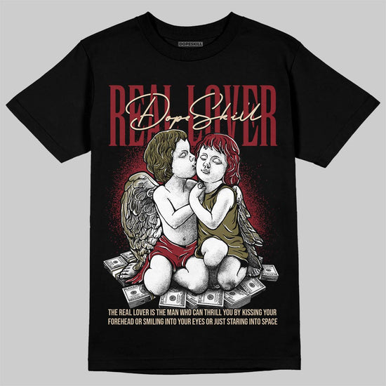 SB Dunk Low “Dark Team Red/Olive Flak” DopeSkill T-Shirt Real Lover Graphic Streetwear - Black