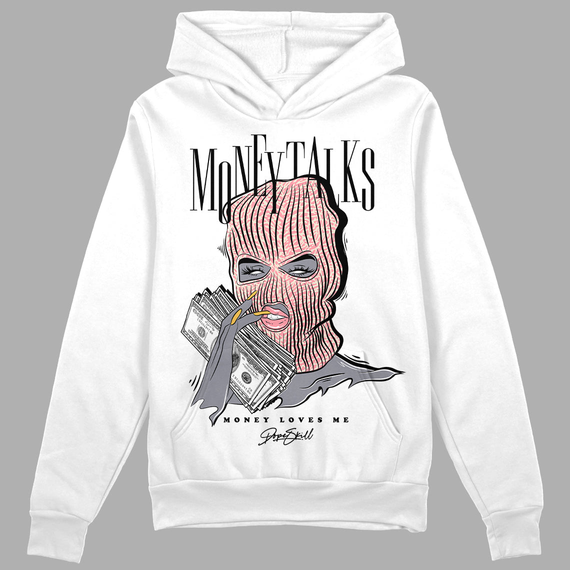 Jordan 3 GS “Red Stardust” DopeSkill Hoodie Sweatshirt Money Talks Graphic Streetwear - White 