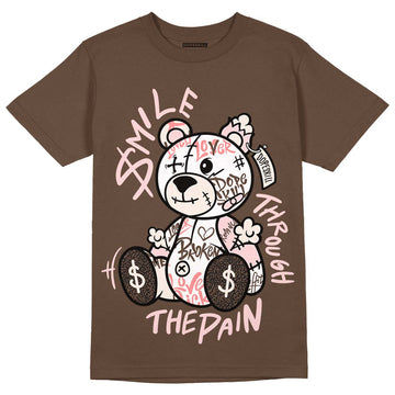 Jordan 3 Neapolitan DopeSkill Dark Mocha T-shirt  Smile Through The Pain Graphic Streetwear 