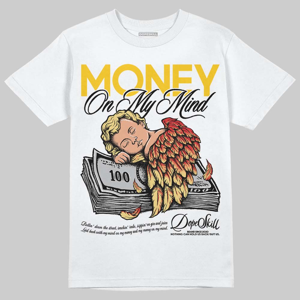 Quai 54 x Air Jordan 1 Retro Low OG Tour Yellow Black DopeSkill T-Shirt MOMM Graphic Streetwear - White 