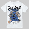 Awake NY x Jordan 5 Retro 'Black Racer Blue' DopeSkill T-Shirt Money Bag Coming Up Graphic Streetwear - White