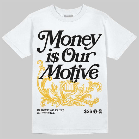 Air DT Max '96 Black White (2024) DopeSkill T-Shirt Money Is Our Motive Typo Graphic Streetwear - WHite 