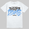 Jordan 5 Black University Blue DopeSkill T-Shirt Dope Dreams Graphic Streetwear - White