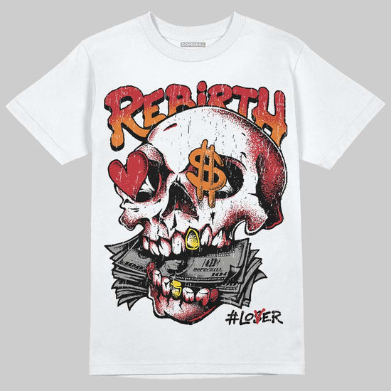 Jordan 5 "Sunset" DopeSkill T-Shirt Rebirth Graphic Streetwear - White