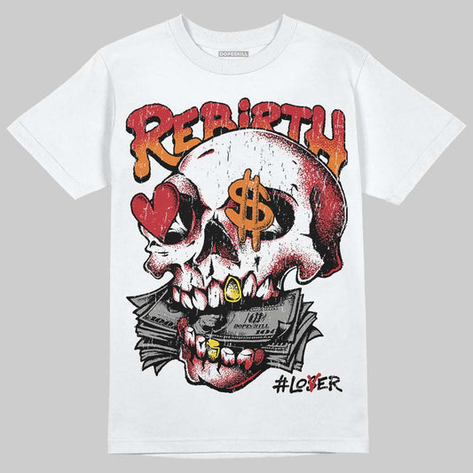 Jordan 5 "Sunset" DopeSkill T-Shirt Rebirth Graphic Streetwear - White