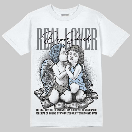 New Balance Abzorb 2000 “Silver/Blue” DopeSkill T-Shirt Real Lover Graphic Streetwear - White
