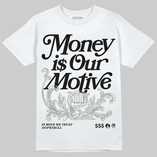 New Balance 1906R ‘White Gold’ DopeSkill T-Shirt Money Is Our Motive Typo Graphic Streetwear - White