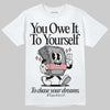 Harris Tweed x Wmns Dunk Low 'Black Phantom' DopeSkill T-Shirt Owe It To Yourself Graphic Streetwear - White 