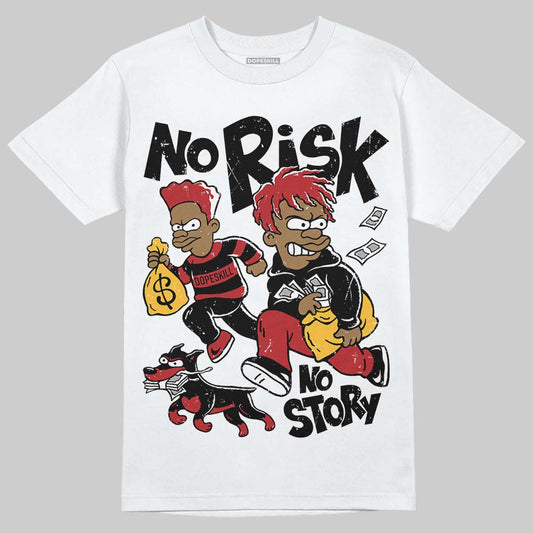 Jordan 14 Golf “Last Shot” DopeSkill T-Shirt No Risk No Story Graphic Streetwear - White