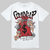 Jordan 5 Retro Fire Red Black Tongue (2025) DopeSkill T-Shirt Money Bag Coming Up Graphic Streetwear - White