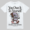 Harris Tweed x Dunk Low Denim Turquoise and Baroque Brown DopeSkill T-Shirt Owe It To Yourself Graphic Streetwear - White
