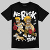 Jordan 12 Retro 'Taxi' 2025 DopeSkill T-Shirt No Risk No Story Graphic Streetwear - black