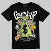 Jordan 5 “Luminous Green” DopeSkill T-Shirt Money Bag Coming Up Graphic Streetwear  Black