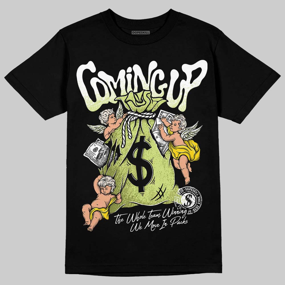 Jordan 5 “Luminous Green” DopeSkill T-Shirt Money Bag Coming Up Graphic Streetwear  Black