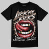 Jordan 9 'Olive' DopeSkill T-Shirt Lick My Kicks Graphic Streetwear - Black