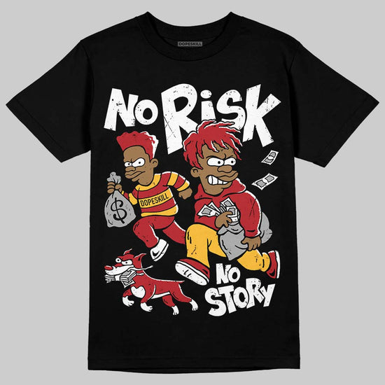 Jordan 14 Golf “Last Shot” DopeSkill T-Shirt No Risk No Story Graphic Streetwear - Black