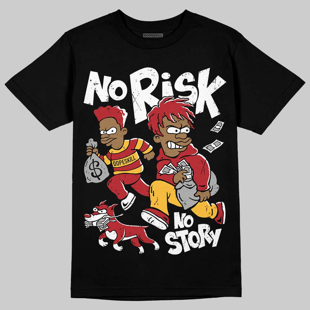 Jordan 14 Golf “Last Shot” DopeSkill T-Shirt No Risk No Story Graphic Streetwear - Black